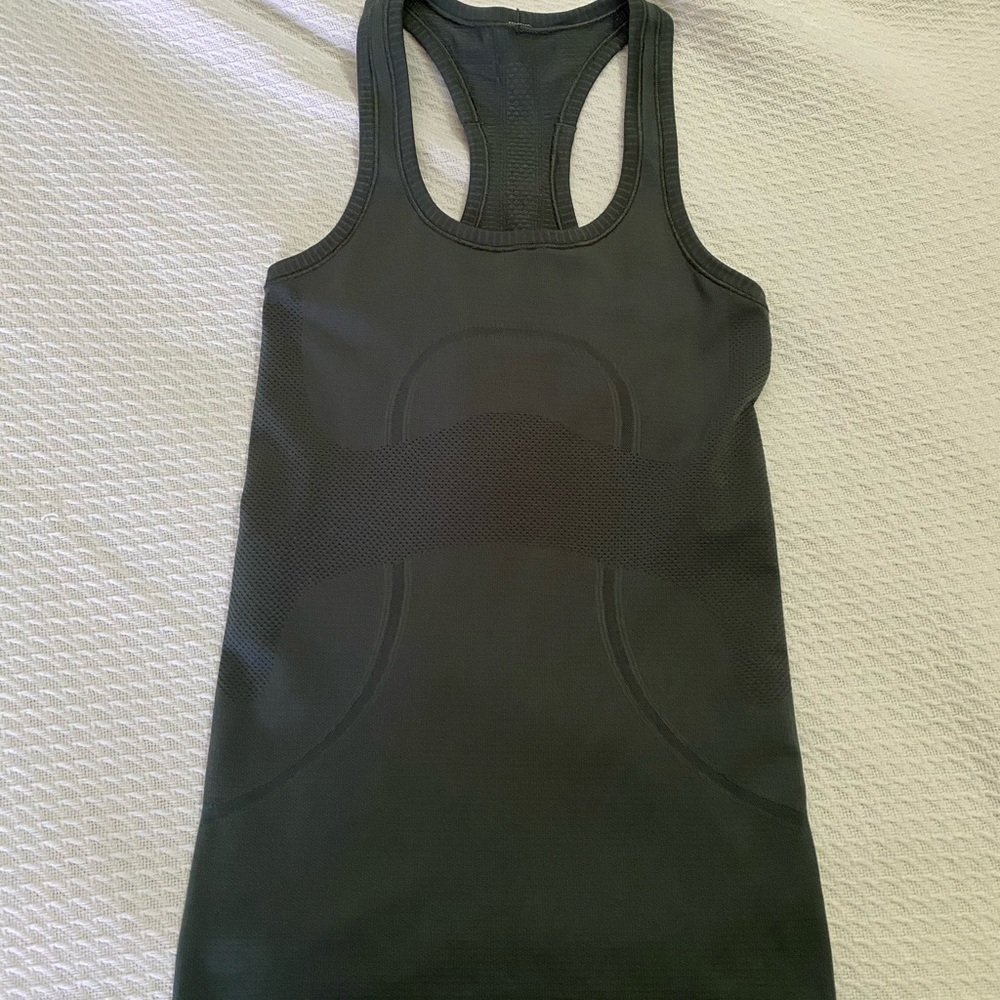 Lululemon swiftly tech racerback sage green/grey